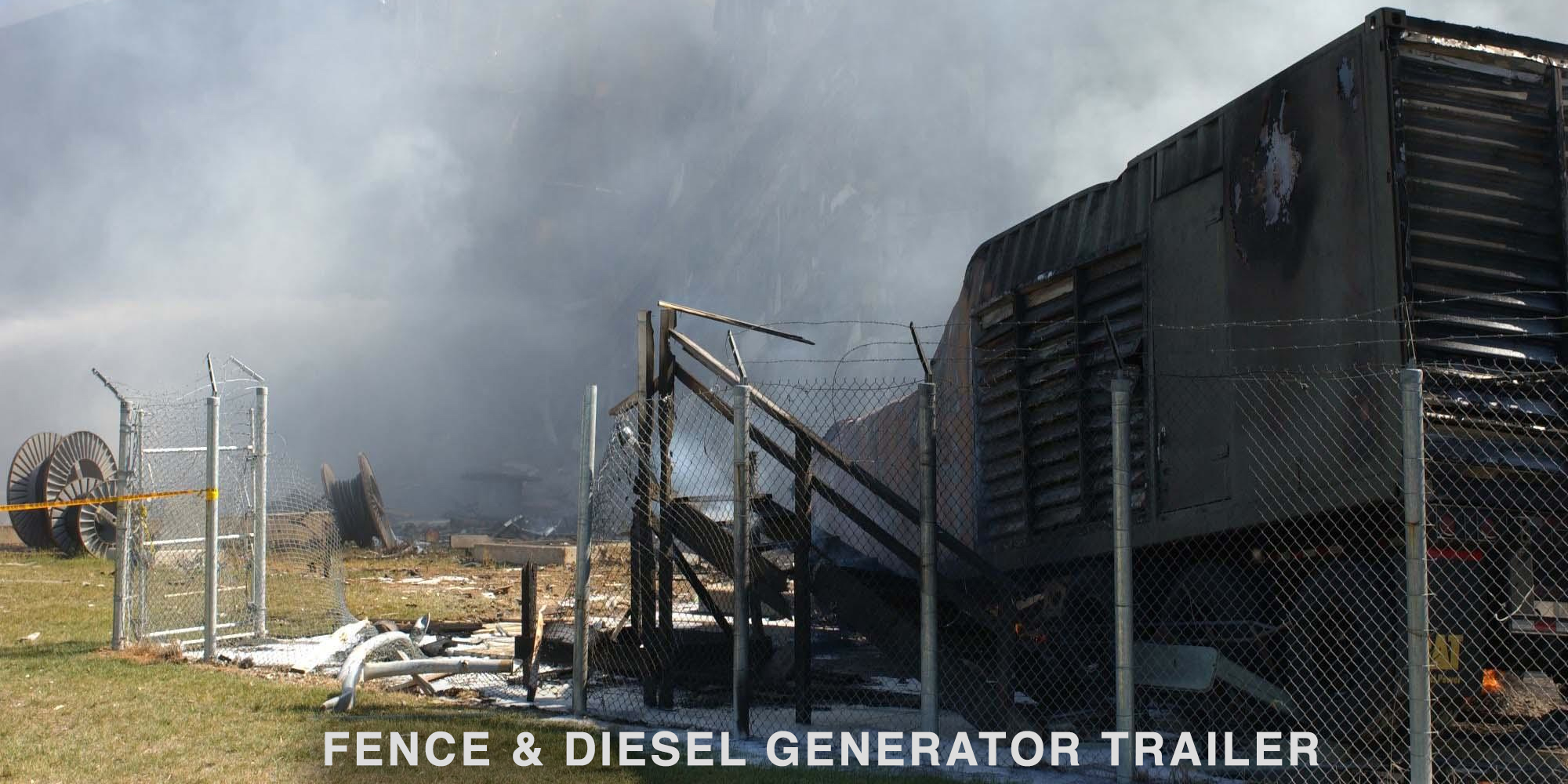 Generator trailer and fence